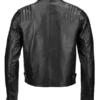 Men-Vegetable-Tanned-Black-Leather-Jacket-Back
