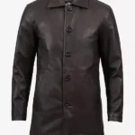 Mens-3-4-Length-Brown-Leather-Coat.
