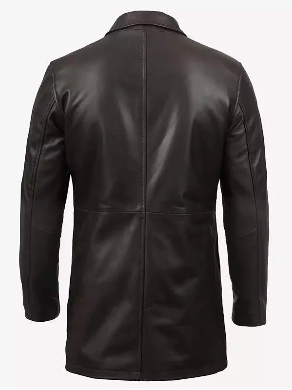 Mens-3-4-Length-Brown-Leather-Coat-Back.