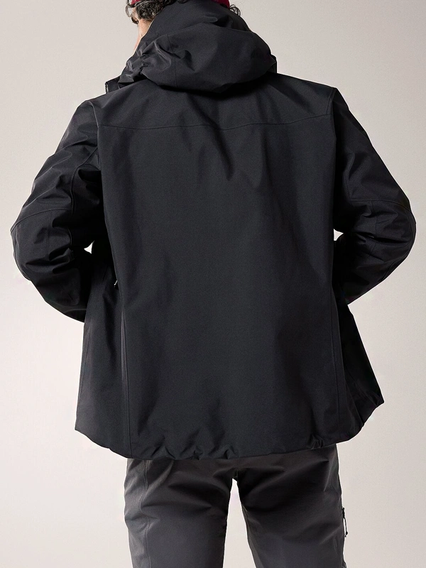 Mens-Arcteryx-Alpha-SV-Black-Jacket-Back