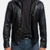 Mens-Back-Street-Biker-Black-Leather-Jacket