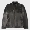 Mens-Biker-Style-Black-Leather-Jacket