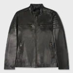 Mens-Biker-Style-Black-Leather-Jacket