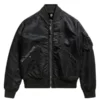 Mens-Black-A1-Bomber-Jacket