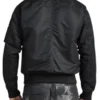 Mens-Black-A1-Bomber-Jacket-Back