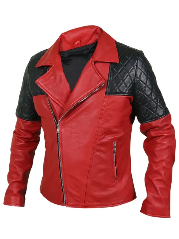 Mens-Black-Diamond-Quilted-Shoulders-Red-Jacket.