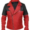 Mens-Black-Diamond-Quilted-Shoulders-Red-Leather-Jacket