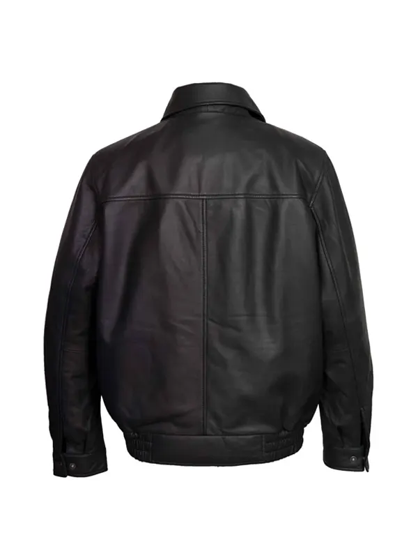 Mens-Black-Leather-Blouson-Jacket-Back.