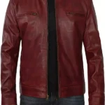 Mens-Bold-Maroon-Lambskin-Cafe-Racer-Jacket