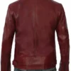 Mens-Bold-Maroon-Lambskin-Cafe-Racer-Jacket-Back
