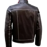 Mens-Brown-Genuine-Leather-Jacket-with-Red-Strips