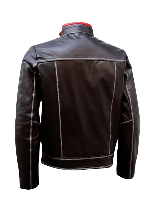Mens-Brown-Genuine-Leather-Jacket-with-Red-Strips