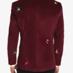Mens-Burgundy-Christmas-Blazer-Back