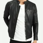 Mens-Cafe-Racer-Classic-Black-Jacket