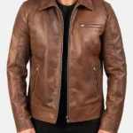 Mens-Choco-Brown-Leather-Jacket