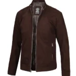 Mens-Classic-Brown-Suede-Jacket