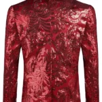 Mens-Floral-Suit-Shiny-Sequins-Blazer-Back