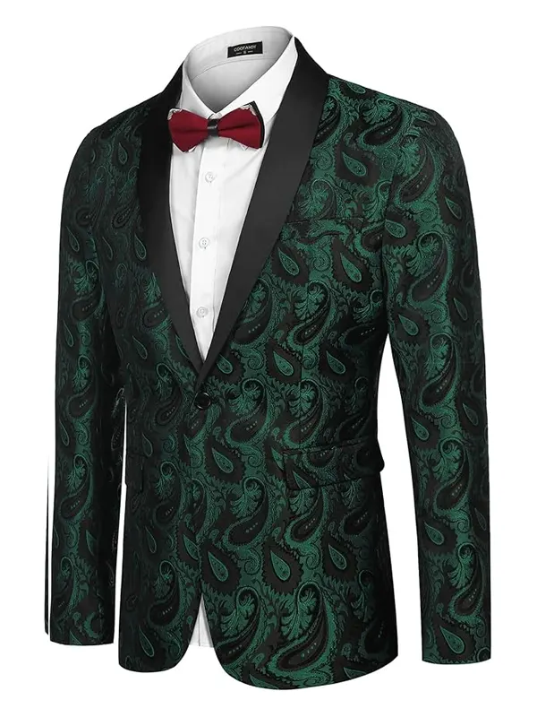 Mens-Floral-Tuxedo-Paisley-Shawl-Lapel-Blazer