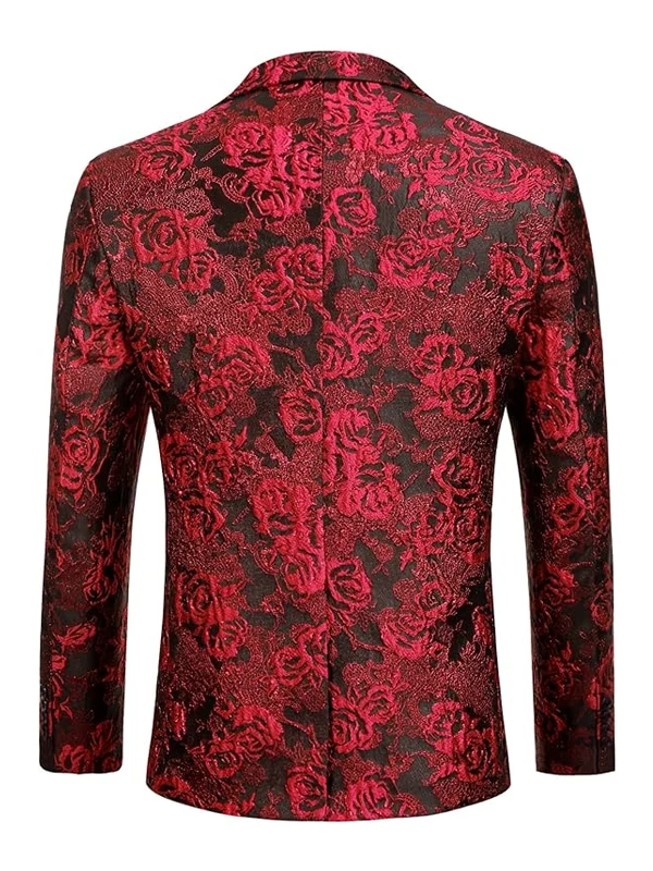 Mens-Floral-Tuxedo-Slim-Fit-Rose-Embroidered-Blazer-Back