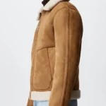 Mens-Fur-Collar-Brown-Suede-Leather-Jacket