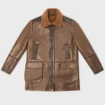 Mens-Henri-Fur-Collar-Brown-Faux-Leather-Jacket