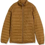 Mens-Packable-Lightweight-Water-Resistant-Brown-Puffer-Jacket