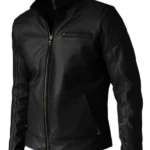 Mens-Pure-Black-Leather-Jacket
