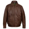 Mens-Reddish-Leather-Blouson-Jacket.