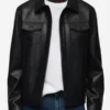 Mens-Sheepskin-Black-Leather-Trucker-Jacket
