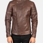 Mens-Stylish-Dark-Brown-Leather-Jacket