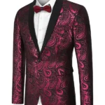 Mens-Stylish-Dragon-Floral-Blazer
