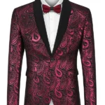 Mens-Stylish-Dragon-Floral-Blazer