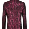Mens-Stylish-Dragon-Floral-Blazer-Back