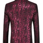 Mens-Stylish-Dragon-Floral-Blazer-Back