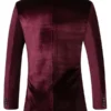 Mens-Velvet-One-Button-Slim-Fit-Solid-Blazer-Back