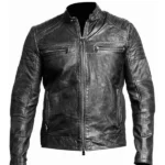 Mens-Vintage-Black-Genuine-Lambskin-Biker-Jacket