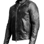 Mens-Vintage-Black-Genuine-Lambskin-Leather-Biker-Jacket