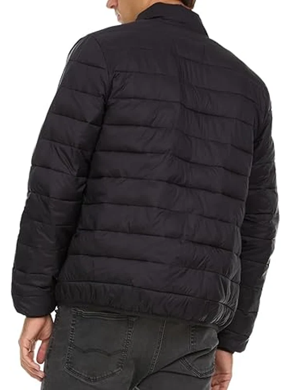 Mens-Warm-Lightweight-Winter-Black-Puffer-Jacket