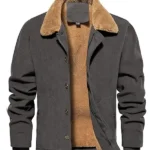 Mens-Winter-Corduroy-Grey-Jacket