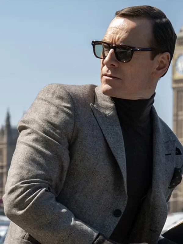 Michael Fassbender Black Bag George Woodhouse Blazer