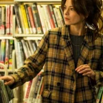 Murder-In-A-Small-Town-Kristin-Kreuk-Plaid-Blazer.
