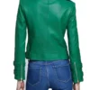 Nicole-Young-Selling-Sunset-Green-Leather-Jacket-Back