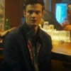 Novocaine 2025 Nathan Caine Jack Quaid Black Jacket