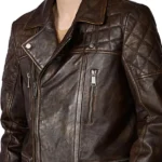 Novocaine Jack Quaid Brown Leather Jacket