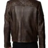 Novocaine Jack Quaid Leather Jacket Back