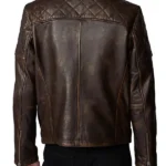 Novocaine Jack Quaid Leather Jacket Back