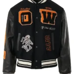 Off White Black Varsity Jacket