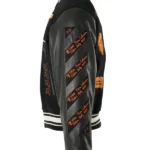 Off White Laboratory Of Fun Black Varsity Jacket