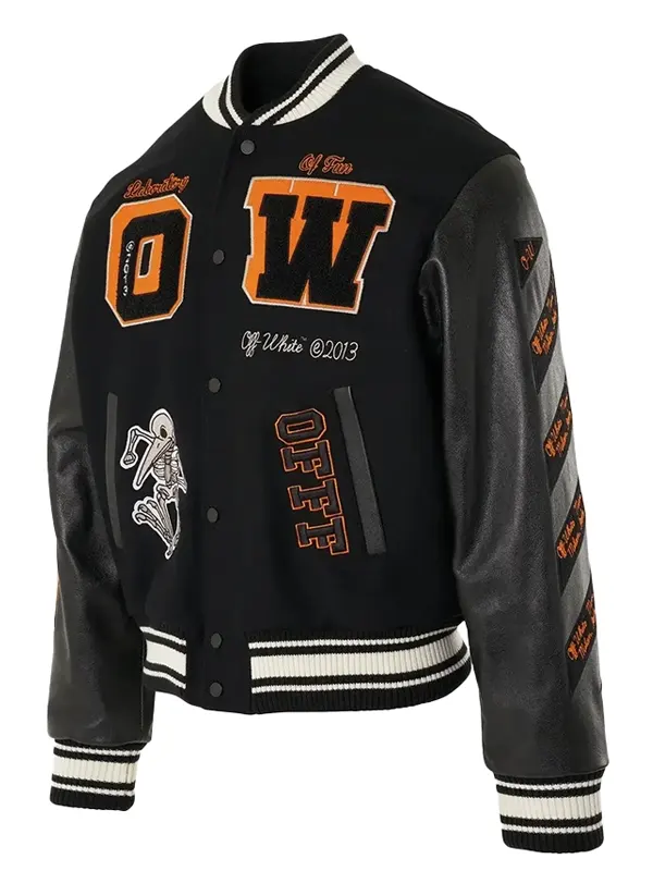 Off White Laboratory Of Fun Varsity Jacket