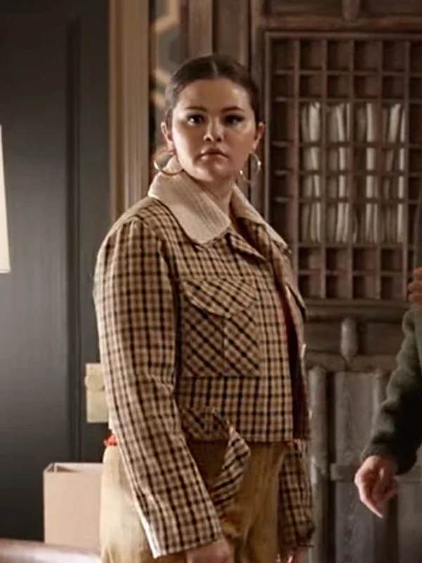 Only-Murders-In-The-Building-S03-Selena-Gomez-Plaid-Jacket.